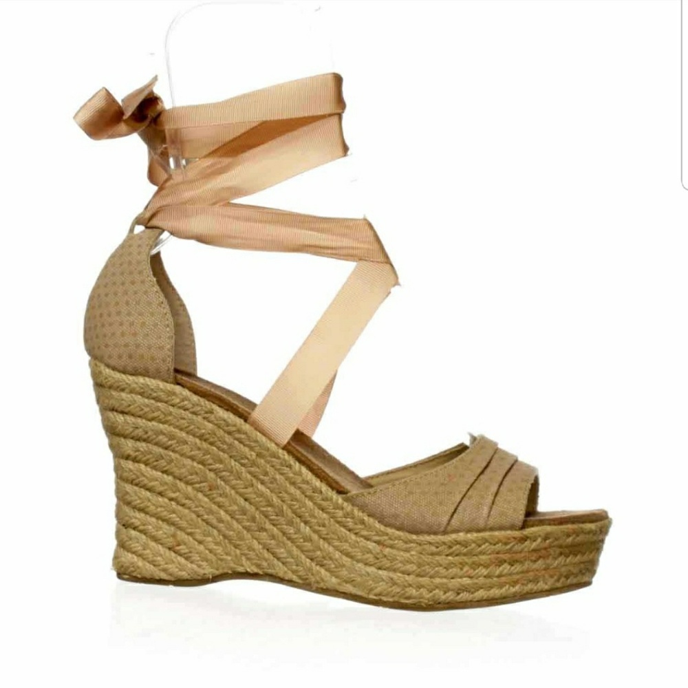 Bearpaw Dahlia Platform Wedge Sandals size 10